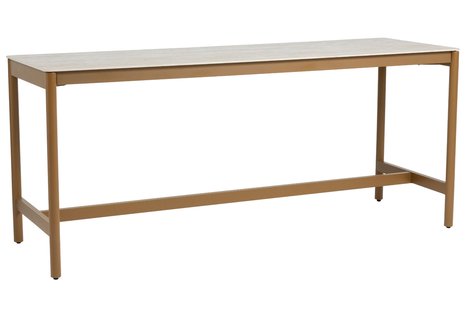 4 Seasons Soho high dining table ceramic 220 X 75 X 95 amber