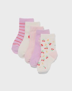 HEMA Babysokken fruit - 5 paar beige (beige)