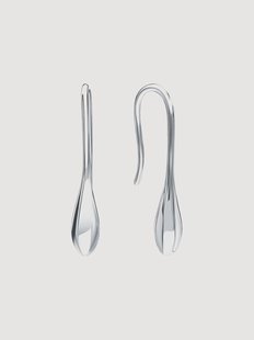 Zilveren oorbellen Otis, 2-kleurig