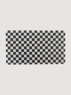 Wasbare deurmat Black Check