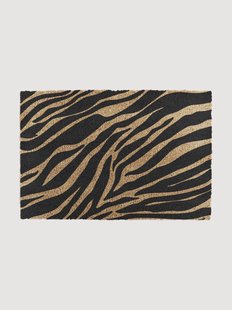 Deurmat Zebra van kokosnoot