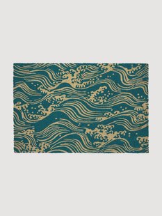 Handbeschilderde kokos deurmat Waves