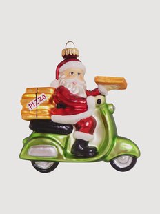 Handbeschilderde kerstboomhanger Santa