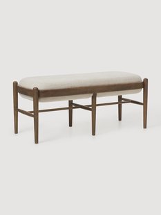 Gestoffeerde bank Imara van eikenhout