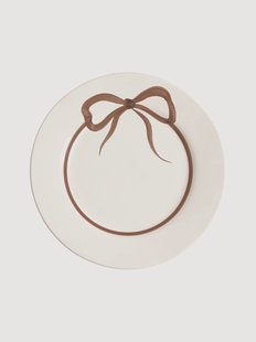 Handbeschilderd dinerbord Bow