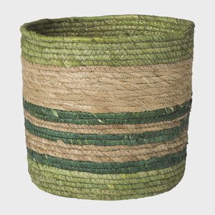 Mand streep groot - groen - ø28x28 cm