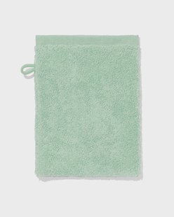 HEMA Washand 16x21cm zware kwaliteit gemêleerd groen (groen)