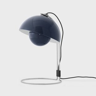 &Tradition Flowerpot VP4 tafellamp Steel blue