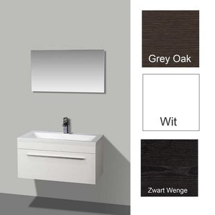 Badkamermeubelset Sanilux Miami 90 cm Grey Oak