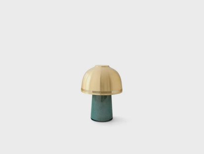 Raku SH8 draagbare tafellamp blauwgroen/messing &Tradition - Woonkamer - Designer - 1 lamp