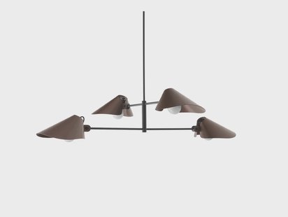 Bonnet SC92 kroonluchter brons/zwart &Tradition - Eetkamer - Modern - Aluminium - Meerdere lampen