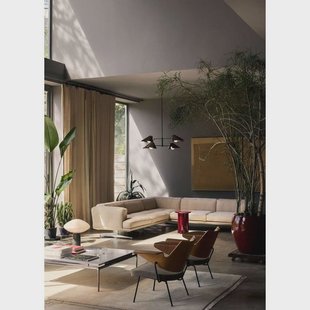 Bonnet SC93 kroonluchter zwart &Tradition - Eetkamer - Modern - Aluminium - Meerdere lampen