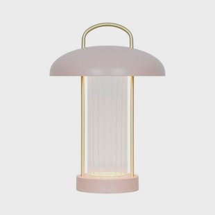 Nordlux LED tafellamp Mirano, oudroze, hoogte 29 cm, metaal