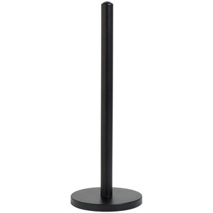 Leen Bakker - Toiletrolhouder 42xØ15 Cm - Metaal - Zwart