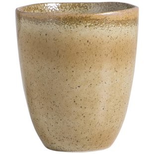 Leen Bakker - Mok Nora - 220 Ml - Stoneware - Bruin - H9.5 Cm