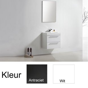 Badkamermeubelset Sanilux Compactline 60x38x50 cm Hoogglans Wit