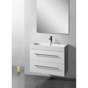 Badkamermeubelset Sanilux Compactline 80x38x50 cm Hoogglans Wit