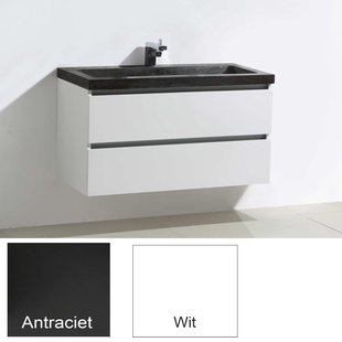 Badkamermeubelset Sanilux Trend Stone 100x47x50 cm Hoogglans Wit