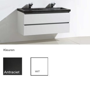 Badkamermeubelset Sanilux Trend Stone 120x47x50 cm Hoogglans Wit