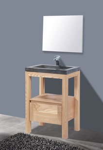 Badkamermeubelset Sanilux Robusta Stone 60x47x85 cm Massief Eikenhout