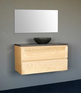 Badkamermeubelset Sanilux Wood Dynasty 100x47x50 cm Massief Eikenhout