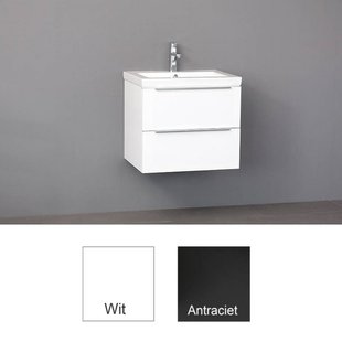 Badkamermeubelset Sanilux Senza Keramiek 60x47x50 cm Wit (1 kraangat)