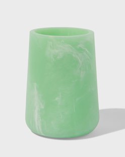 HEMA Badkamer beker 10x⌀8cm epoxy marmerlook groen (groen)