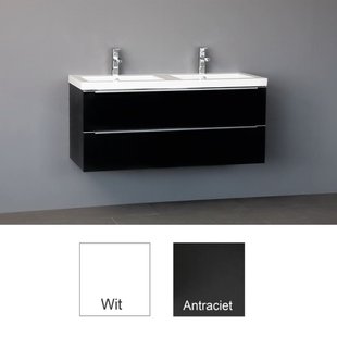 Badkamermeubelset Sanilux Senza Keramiek 120x47x50 cm Antraciet (0 of 2 kraangaten)