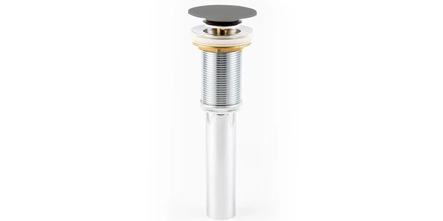 Wastafelplug Ideavit Afsluitbaar Bol Oppervlak Mat Donker Grijs