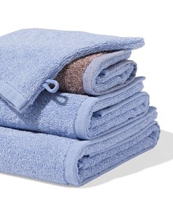 HEMA Handdoeken - zware kwaliteit blauw (blauw)