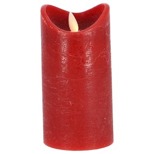 Daily Home Led Kaars 7,5x15 Cm Rood