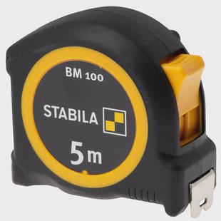 Stabila Tape Measure BM 100 19568 rolmaat metrische schaalverdeling, 5 m