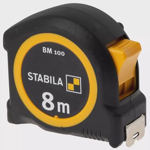 Stabila Tape Measure BM 100 19581 rolmaat metrische schaalverdeling, 8 m