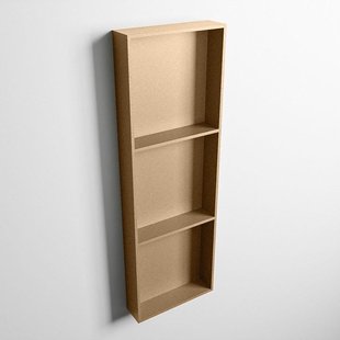 MONDIAZ EASY Nis - 89.5x29.5cm - geschikt voor in- of opbouw - 3 vakken - kleur Oro | Oro M80044Oro/Oro