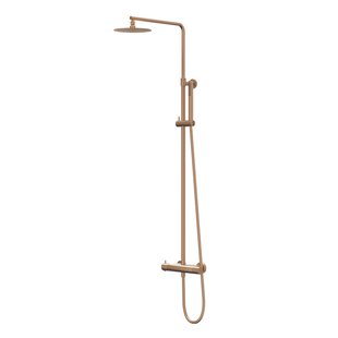 IVY Bond Regendoucheset - opbouw - 30cm medium hoofddouche - 3-standen handdouche - Geborsteld mat koper PVD CSB1GKBF