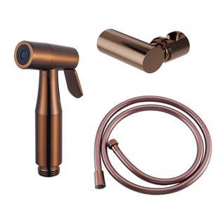 Fortifura Calvi Bidetset - handdouche - slang 150cm - houder - Geborsteld koper PVD (Koper) SW970020 SW970044 SW1117290