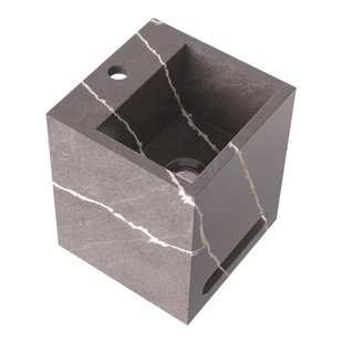 BRAUER Nova Fontein - 25x25x30cm - vrijhangend - blinde ophanging - 1 kraangat - marmerlook - Copper Brown FO-NO251CB