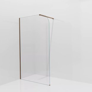 Aqua Vista losse afgeronde glasplaat - 90x200cm - 8mm - zonder profielset - helder glas R-GS-2120-90-RG