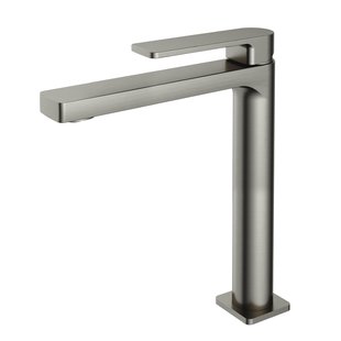 Hotbath GAL Verhoogde wastafelmengkraan zonder waste Geborsteld nikkel GL003HGN