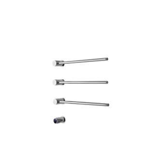 Rosani THREE Elektrische Handdoekradiator - 52x54x13cm - 30watt - chroom SW1381752