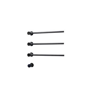 Rosani THREE Elektrische Handdoekradiator - 52x54x13cm - 30watt - zwart mat SW1381754