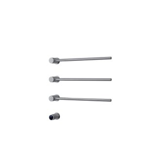 Rosani THREE Elektrische Handdoekradiator - 52x54x13cm - 30watt - geborsteld RVS SW1381756