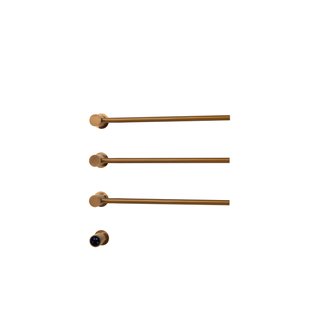 Rosani THREE Elektrische Handdoekradiator - 52x54x13cm - 30watt - geborstel koper SW1381760