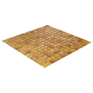 The Mosaic Factory Amsterdam Mozaïektegel - 32.2x32.2 - wand en vloertegel - glans - amber GMG134