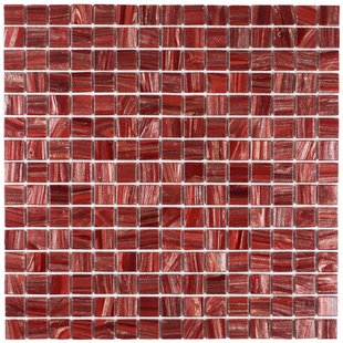 The Mosaic Factory Amsterdam Mozaïektegel - 32.2x32.2cm - wand en vloertegel - glans - wine red GMG476
