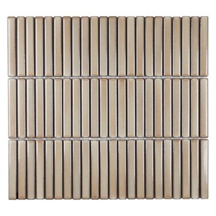 The Mosaic Factory Sevilla Mozaïektegel - 30.8x28.2cm - wand en vloertegel - glans - dessert beige SEF12225