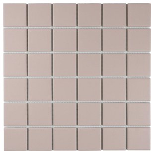 The Mosaic Factory Patterns Mozaïektegel - 30.9x30.9cm - wand en vloertegel - mat - peach SM48080