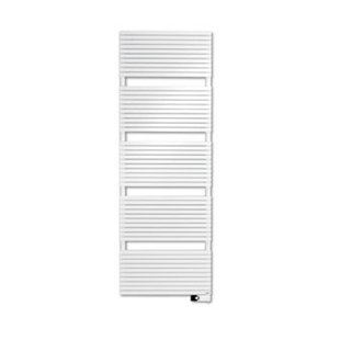 Vasco Carré CB-EL designradiator elektrisch horizontaal 1737x600mm, 1250W wit 335060173el1000