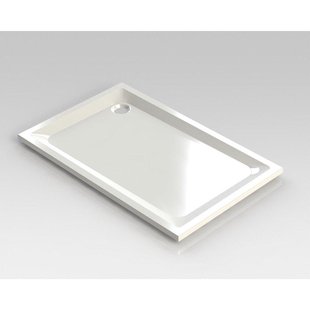 Nemo Spring Horus douchebak acryl 140x90x4.5cm afvoer D90 wit zonder potenstel dikte 4 mm 122015