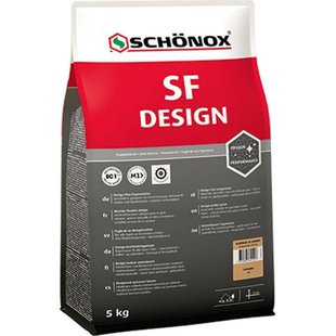 Schonox Sf design design flexibele voegmortel 5kg zilvergrijs 641718